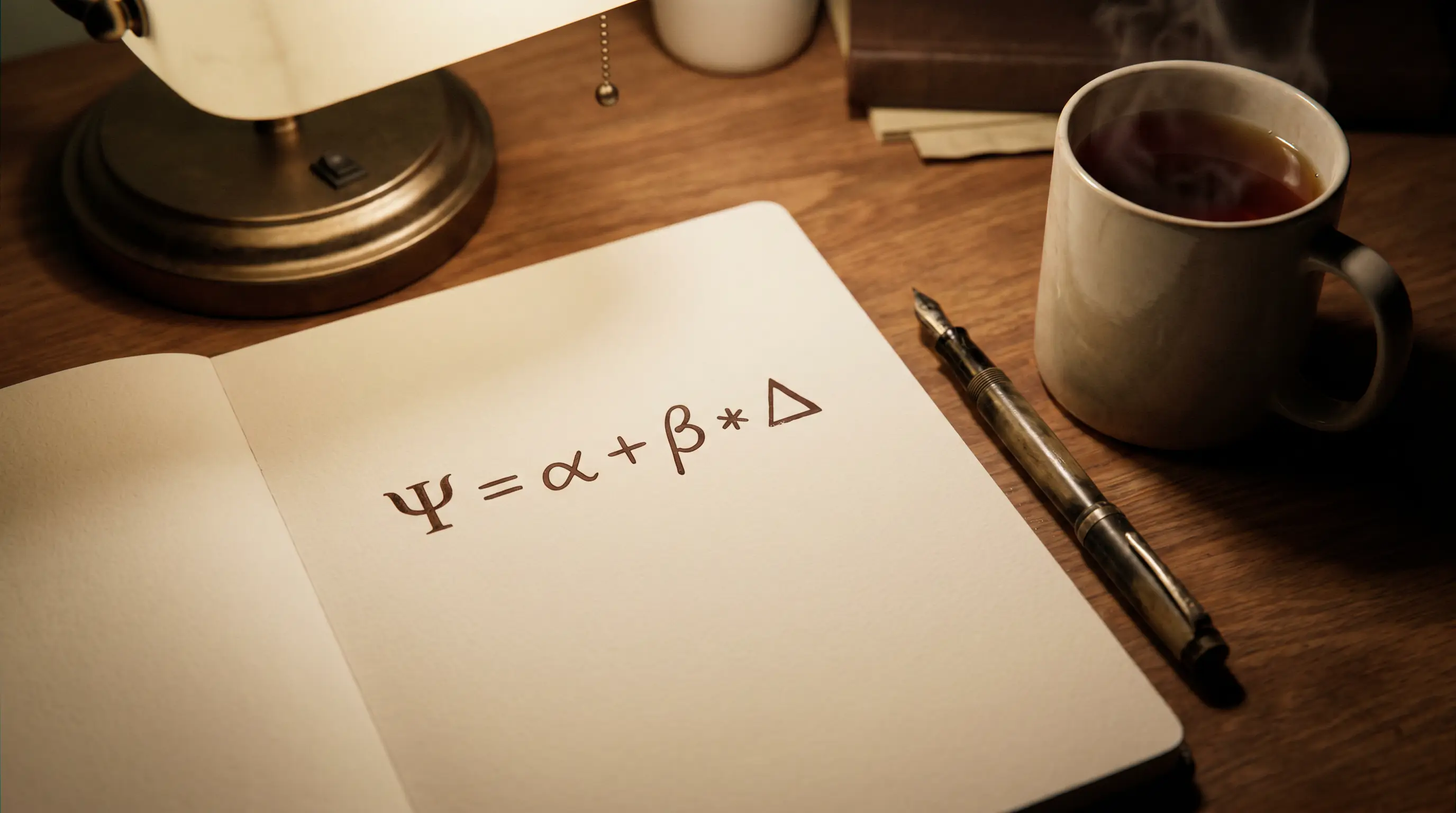 Kelly formula explained in plain English on a notebook page