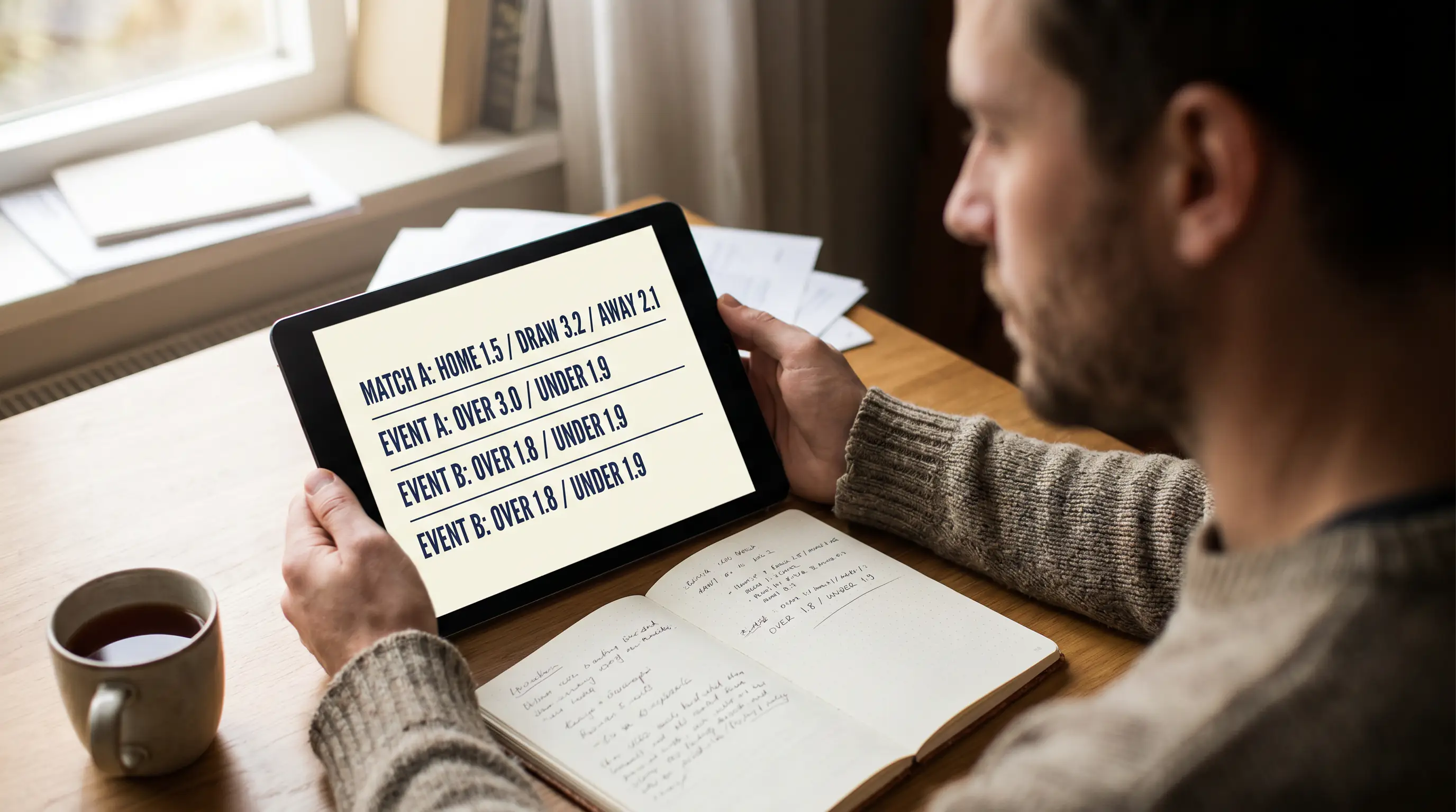 Rugby bettor reading both decimal and fractional odds formats