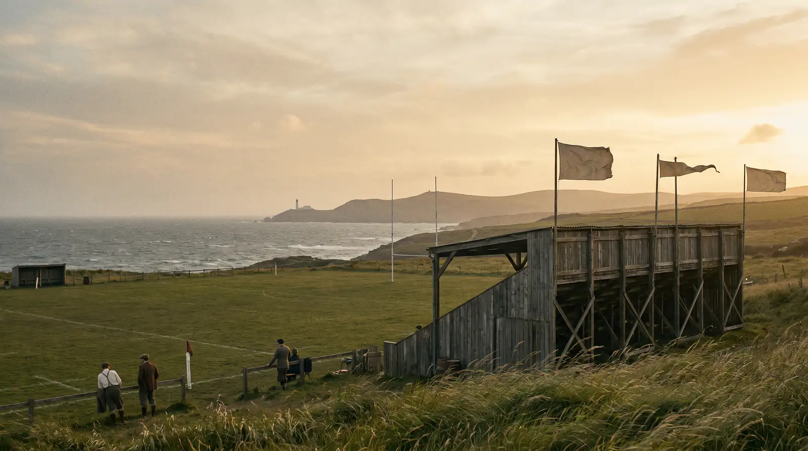 Venue-specific weather history of a windy coastal rugby ground
