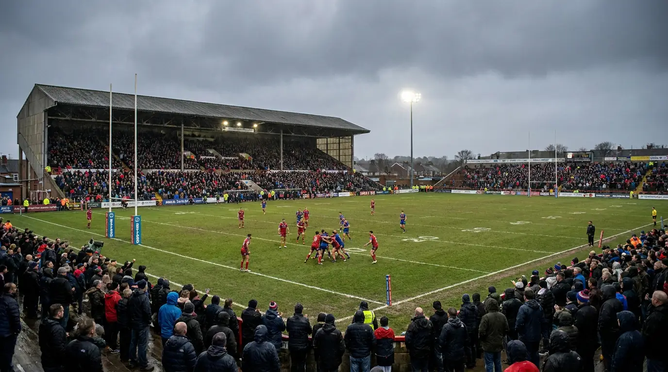 Betfred Super League rugby league stadium overview ahead of a regular-season fixture